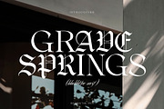 Grave Springs | Modern Blackletter, a Blackletter Font by Muntab_Art (Thumbnail 1 of 11)