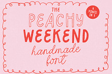 Peachy Weekend Handwritten Font