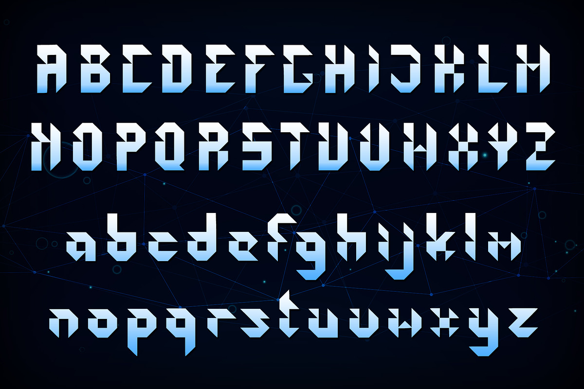 Kidshape | Futuristic Font preview 2