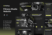 FitFlex - Fitness Gym Studio Framer, a Websites & App Template by peterdraw (Thumbnail 1 of 5)