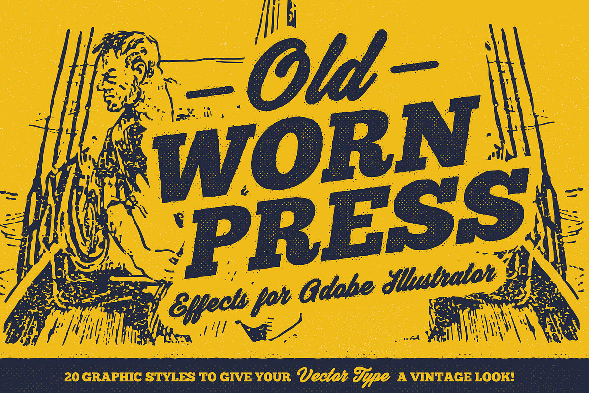 Old Worn Press - Illustrator Styles, a Brushes & More by Nathan Brown (Photo 1 of 5)