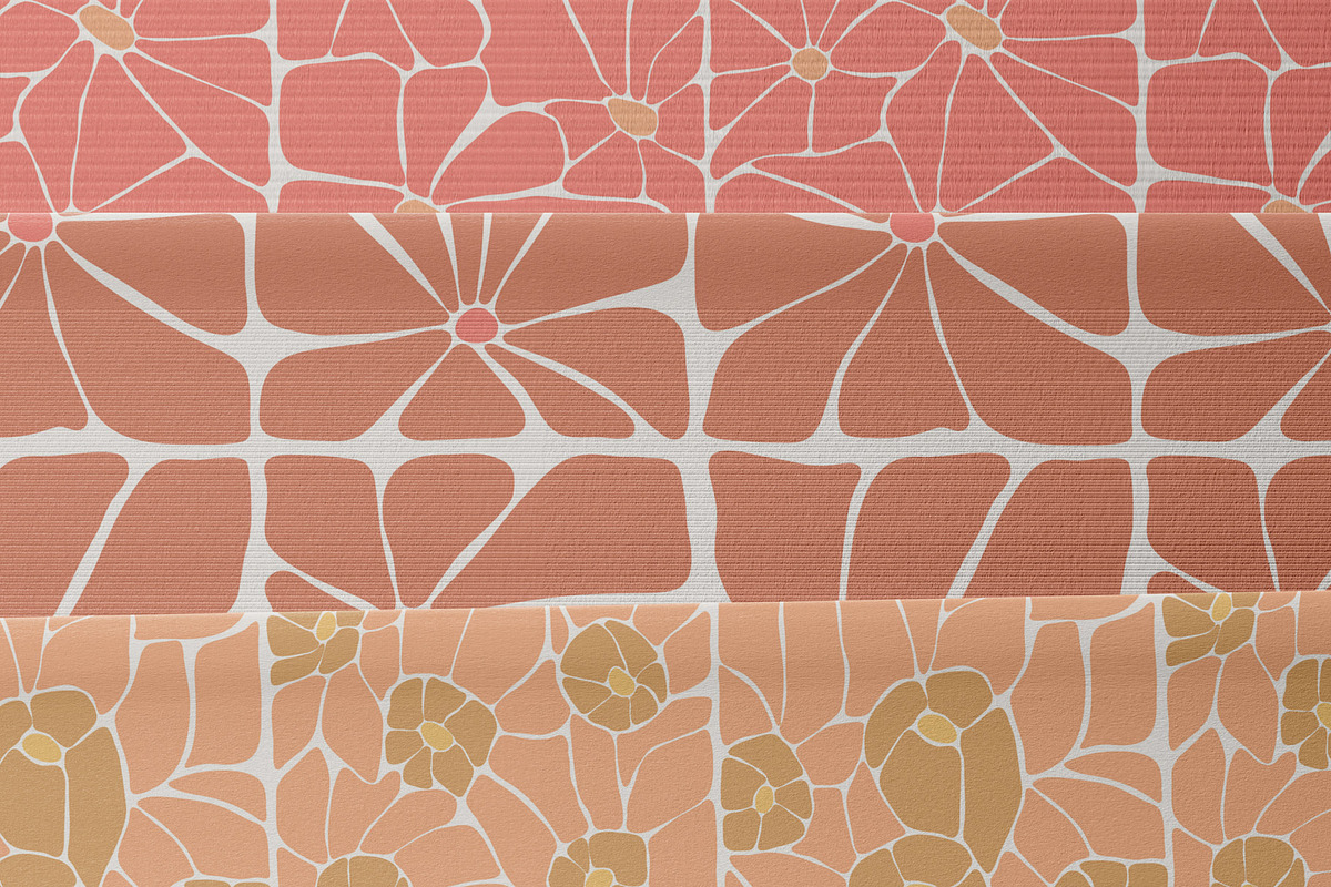 Peach Fuzz, abstract floral Patterns, a Pattern Graphic by ArtPavo (Photo 2 of 8)