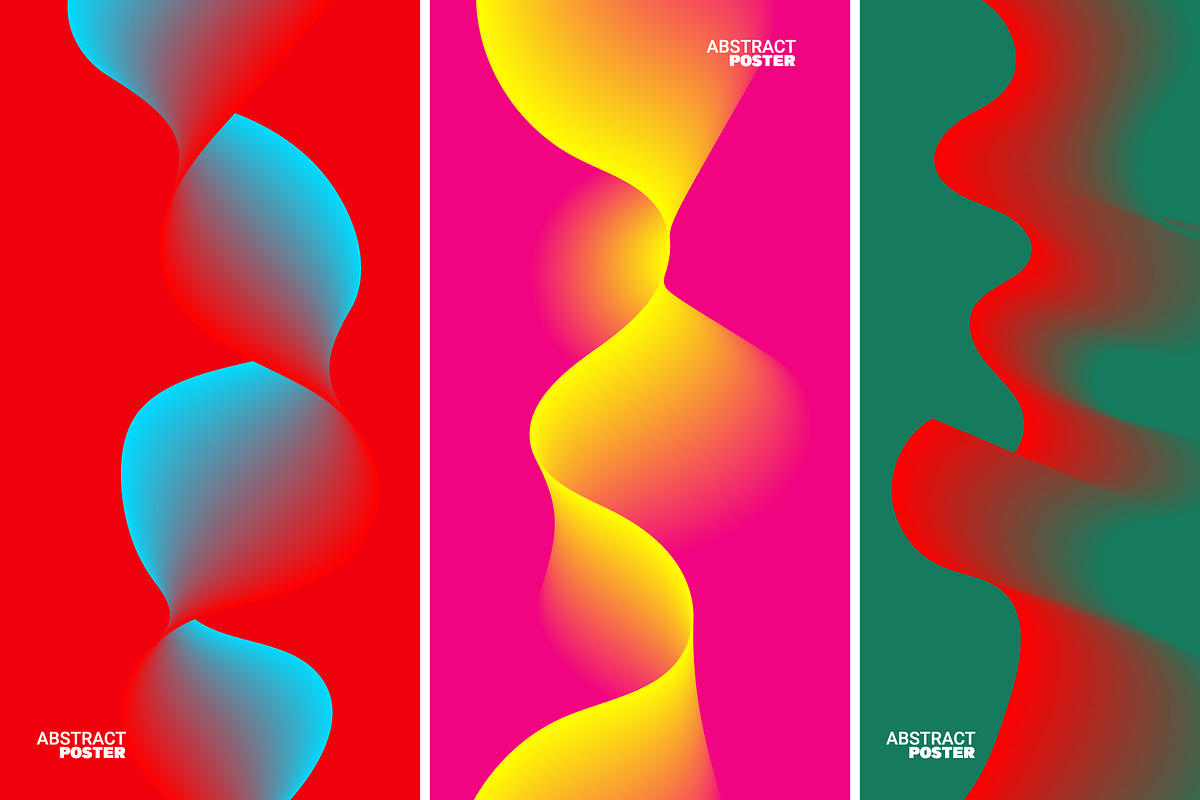 Abstract Liquid Wave Posters, a Wallpaper Graphic by hkmonir (Photo 2 of 3)