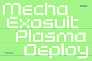 Nexora Futuristic Display Typeface, a Sans Serif Font by Namela Studio (Thumbnail 2 of 8)