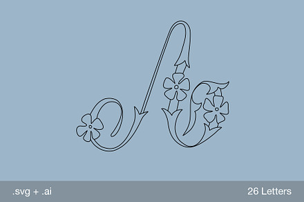 Forget Me Not Alphabet