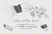 Cute Little Handwritten Font, a Handwritten Font by Ana's Fonts (Thumbnail 1 of 8)