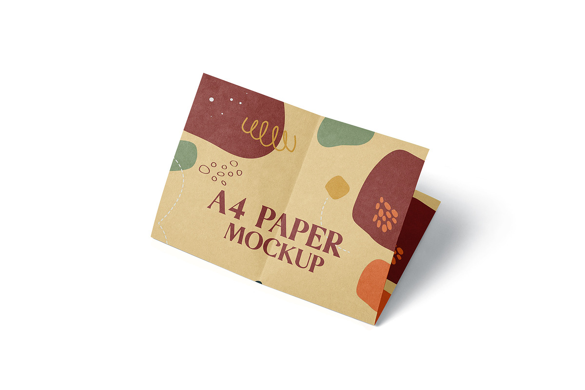 A4 Kraft Paper Mockup, a Product Mockup by GraphicsPixel (Photo 3 of 5)