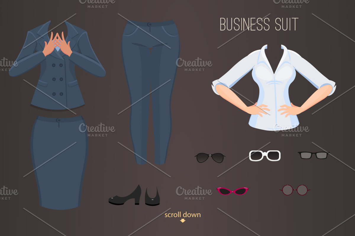 vector Character portrait creator, a Person Illustration by Mandarinkas art (Photo 7 of 8)
