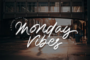 Monday Vibes - Modern Script Font, a Script Font by Alpaprana (Thumbnail 1 of 14)