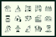 Farming Drawing Illustration Set, an Outline Icon by Vectors Market (Thumbnail 6 of 8)