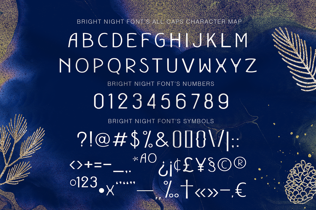 Bright Night Xmas Holiday Display, a Font by Cloverons (Photo 13 of 13)