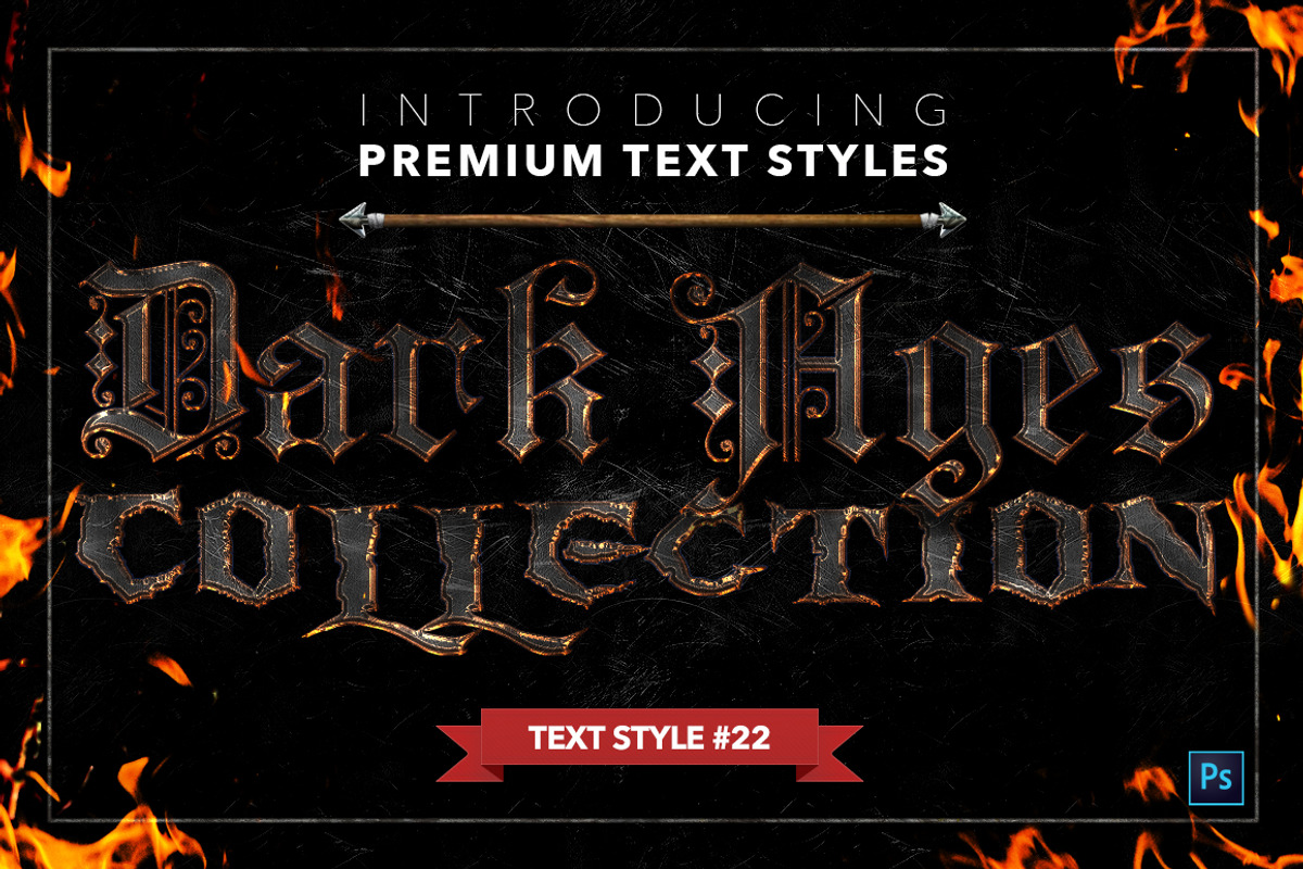 Dark Ages #2 - Text Styles, a Layer Style Add-On by Jonas Stensgaard (Photo 23 of 28)