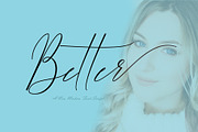 Better, a Script Font by NaldyStudio (Thumbnail 1 of 8)