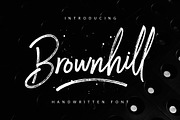 Brownhill Script, a Script Font by sizimon (Thumbnail 1 of 10)