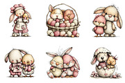 Easter Bunny Chick Clipart, an Illustration by CreationArt (Thumbnail 6 of 7)