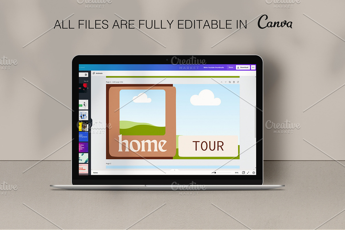 YouTube Channel Branding Kit | Canva, a Social Media Template by Templates Boutique (Photo 3 of 8)