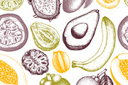Vintage Tropical Fruit Sketches, a Food Illustration by Yevheniia (Thumbnail 7 of 8)