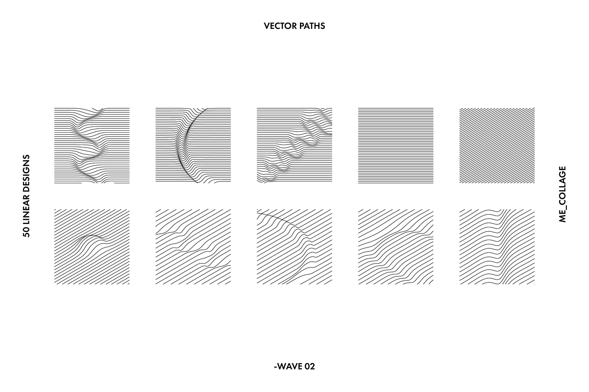 WAVE 02 - 50 Minimal Linear Designs, an Object Graphic by ME_COLLAGE (Photo 27 of 32)