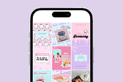 Halloween Pink Instagram Templates, a Marketing Template by The Pixel Palace (Thumbnail 3 of 6)