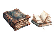 Old Open Book clipart, an Illustration by Designworld (Thumbnail 5 of 5)