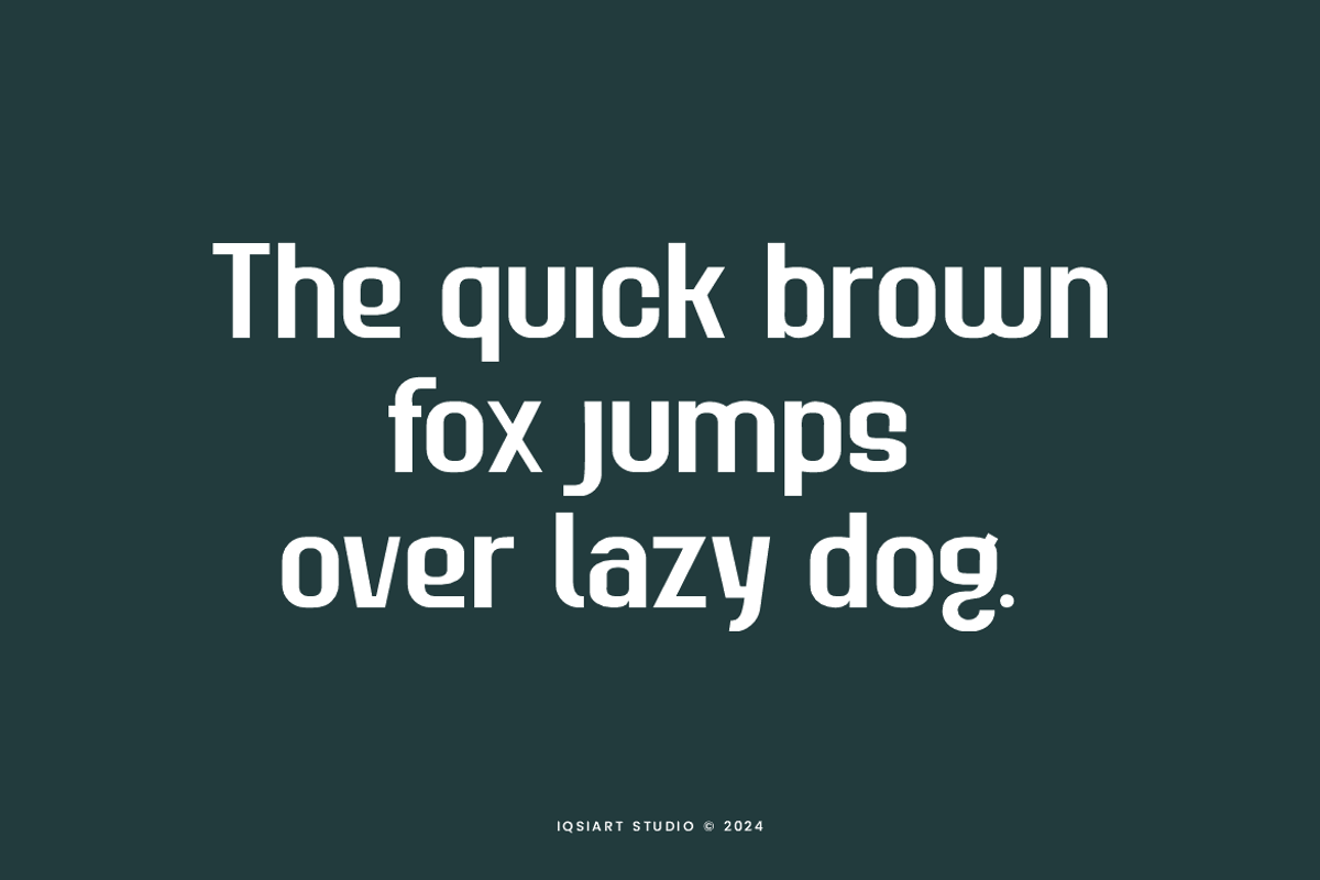 Elyaso - Corporate Logo Font, a Sans Serif Font by Iqsiart Studio (Photo 4 of 7)