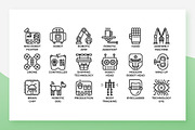 Robotics Icons, an Outline Icon by Becris (Thumbnail 3 of 3)