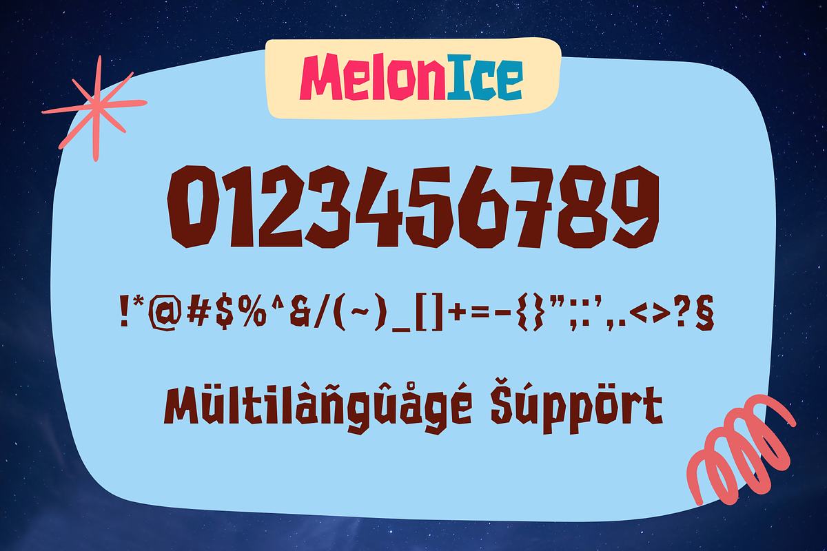Melon Ice - Playful Font, a Handwritten Font by Sronstudio (Photo 11 of 12)