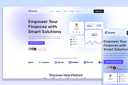 Cluster - Startup Framer Template
