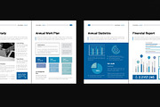 Annual Report Template, a Brochure Template by DesignCrest (Thumbnail 7 of 14)