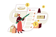 People with online wishlists set, a Technology Illustration by Good Studio (Thumbnail 2 of 5)