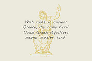Kyril — A display hand-drawn font, a Font by Nomad Visuals (Thumbnail 2 of 8)