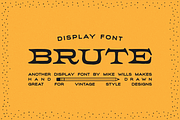 MWM Brute, a Serif Font by mikewillsmakes (Thumbnail 1 of 6)