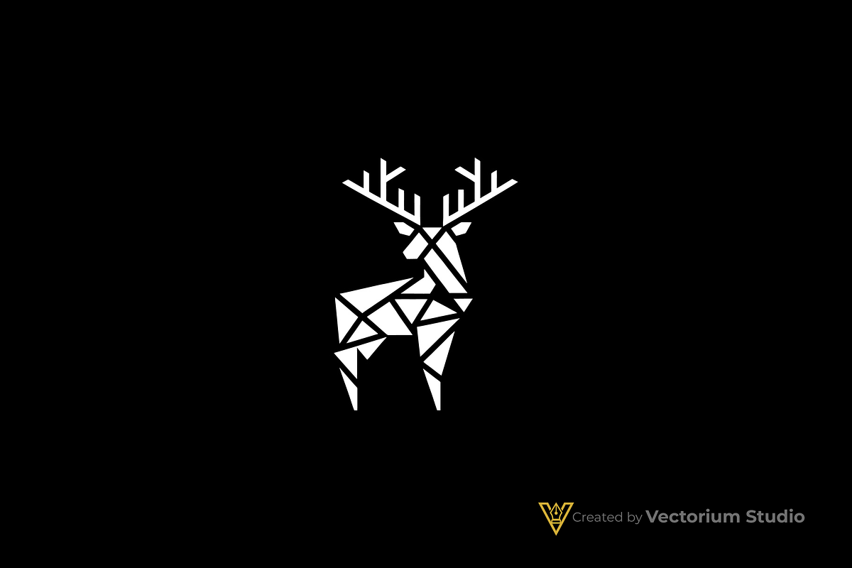 Geometric Deer Abstract Logo, a Branding & Logo Template by Vectorium Studio (Photo 2 of 11)