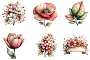 Collection of Spring Watercolor Flor, an Illustration by CreationArt (Thumbnail 3 of 7)