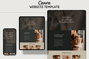 Canva Website Template, a Websites & App Template by Asha Glenn Design Studio (Thumbnail 1 of 9)