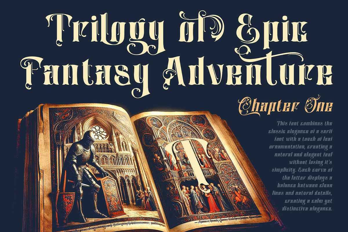 Patrajani - Decorative Serif, a Blackletter Font by TypeClassHeroes (Photo 6 of 15)