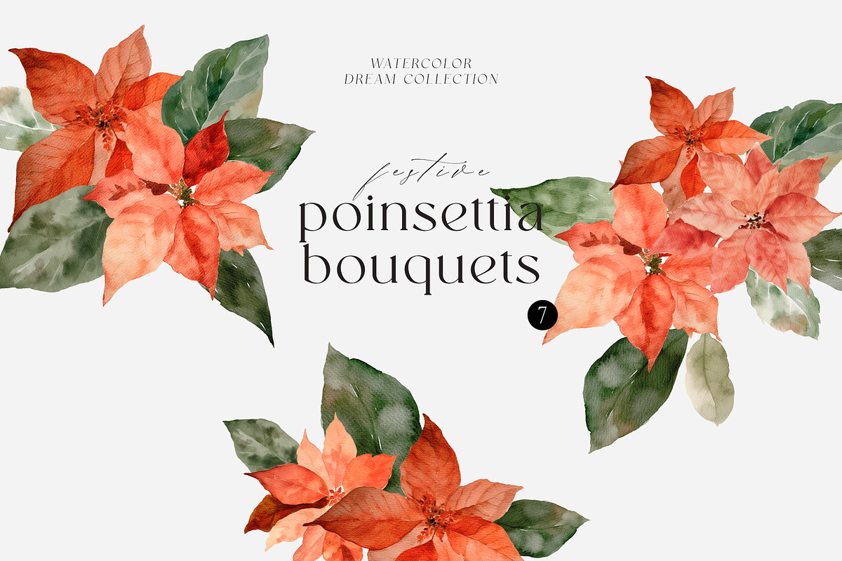 FLORAL WINTER BOX Watercolor Bundle, a Seasonal Illustration by Muse Artist (Photo 31 of 95)