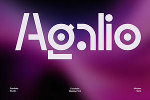 Agalio - Futuristic Display Font