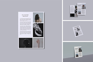 A4 Flyer Mockup, an Advertising Mockup by xavier_studio
