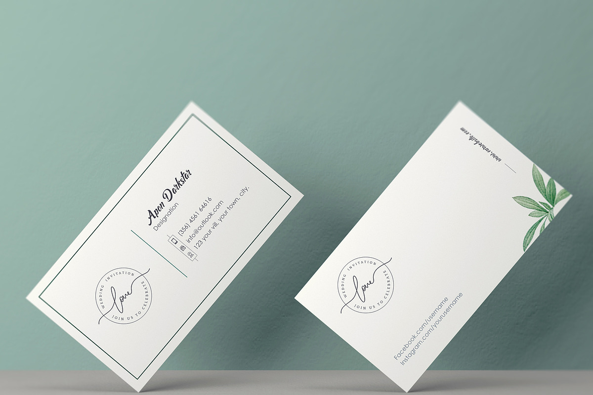 Wedding Photography Business Card, a Business Card Template by TelaTemplates (Photo 2 of 8)