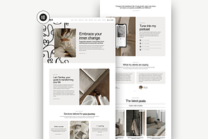 Tamika Wordpress Theme, a WordPress Template by Élanche Studio