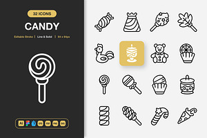 Candy Icons, an Icon by Spacepixel Creative