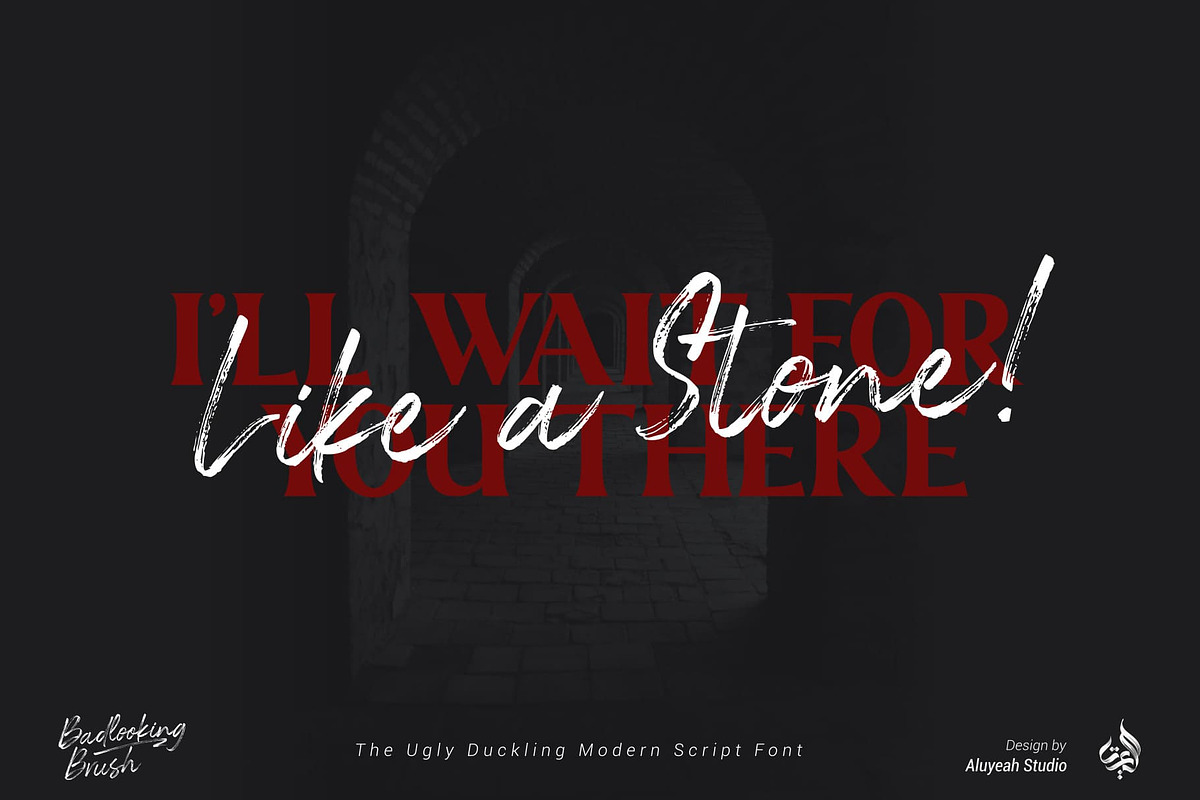 Badlooking Brush, a Font by Aluyeah Studio (Photo 2 of 15)