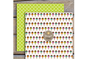Ice Cream Digital Papers and Clipart, a Pattern Graphic by JennyL Designs (Thumbnail 4 of 5)