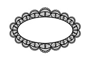 Vintage Lace Oval Frame Bundle, an Illustration by yasushie (Thumbnail 5 of 30)