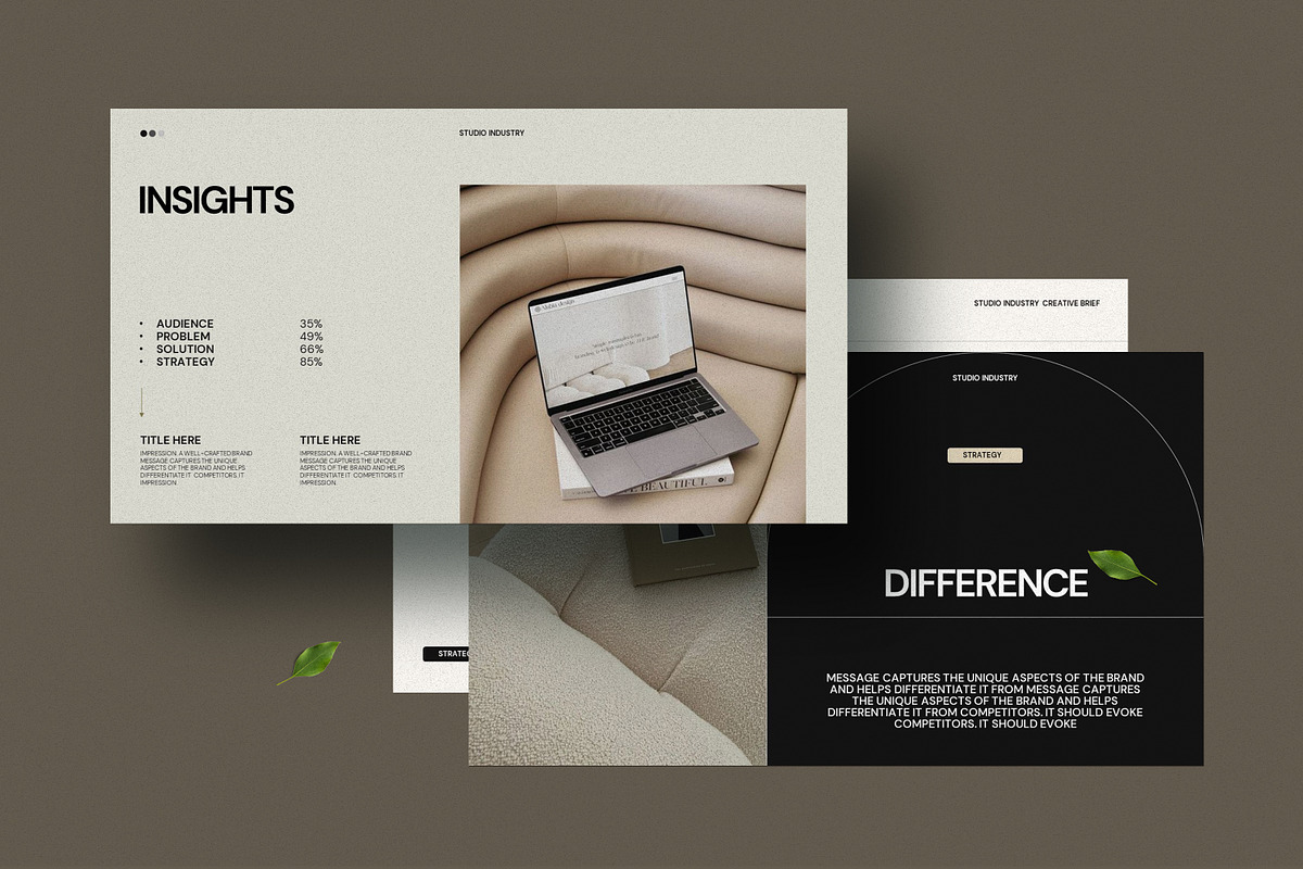 Brand Strategy Presentation Template, a Presentation Template by Studio Industry (Photo 5 of 11)