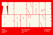 Teenage Browne, a Sans Serif Font by TeenageFoundry (Thumbnail 1 of 7)