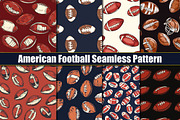American Football Seamless Pattern, a Pattern Graphic by protabsorkar11 (Thumbnail 1 of 4)