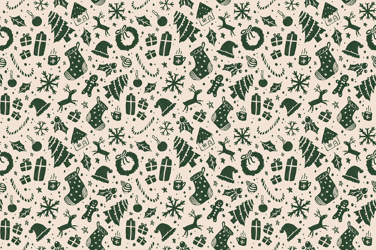 Cosy Christmas Repeat Pattern, a Pattern Graphic by Forest Lily (Photo 7 of 10)