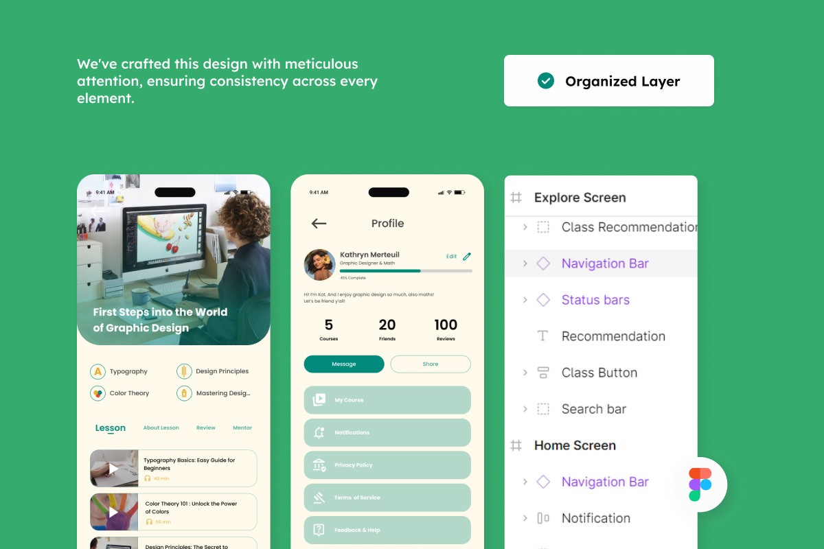 Questly -  E Learning Mobile App, an App Template by productype1 (Photo 2 of 5)